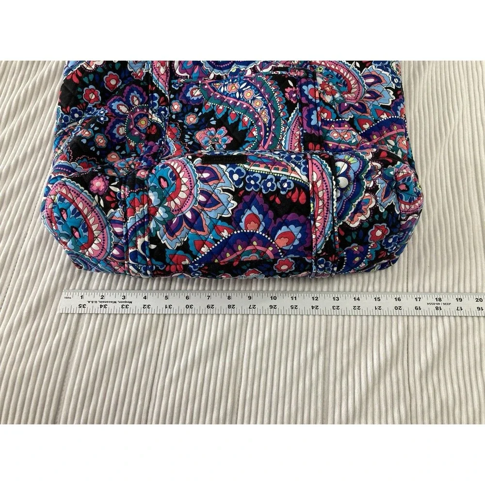 Vera Bradley Glenna Diaper Bag Haymarket Paisley Quilted Floral Tote New